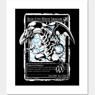 Blue Eyes White Dragon v4 Posters and Art